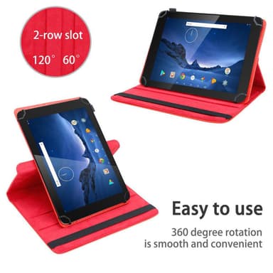 Dragon Touch V10 deksel til nettbrett (rød)