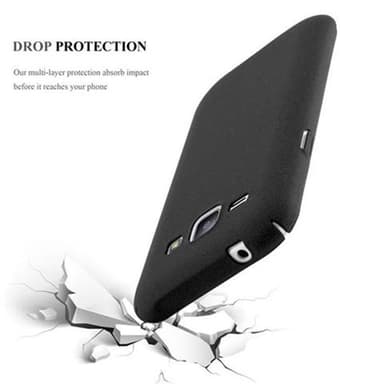 Samsung Galaxy J1 2015 Hardt Deksel Cover (svart)