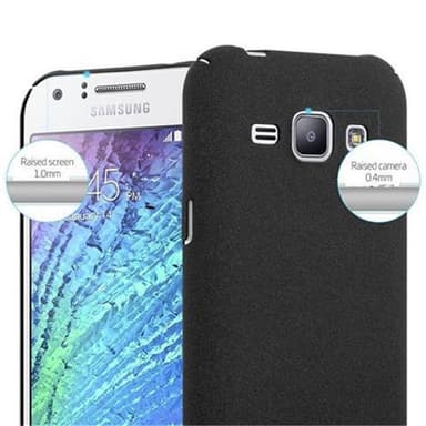 Samsung Galaxy J1 2015 Hardt Deksel Cover (svart)