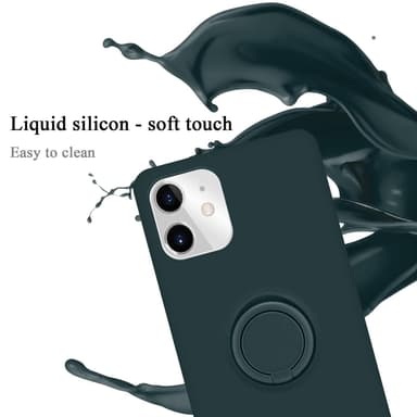 Deksel iPhone 11 Ring Case (grønn)