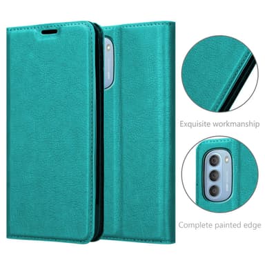 Motorola MOTO G51 5G lommebokdeksel case (turkis)