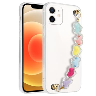 iPhone 12 Deksel med kjede (gjennomsiktig)