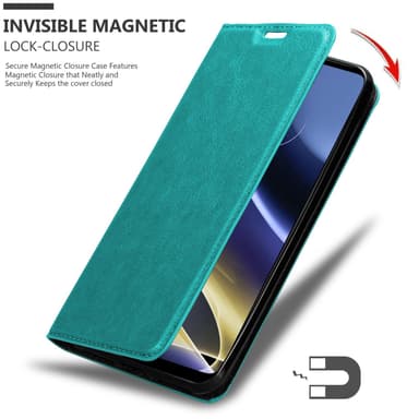Motorola MOTO G51 5G lommebokdeksel case (turkis)