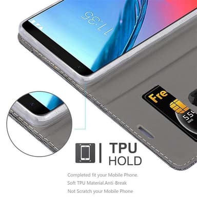 ZTE Blade V9 lommebokdeksel etui (grå)