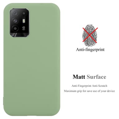Deksel Oppo A94 5G Silikon cover (grønn)