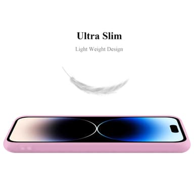 Deksel iPhone 14 PRO Silikon cover (rosa)
