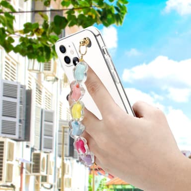 iPhone 12 Deksel med kjede (gjennomsiktig)