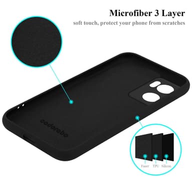 OnePlus Nord CE 2 5G silikondeksel case (Svart)