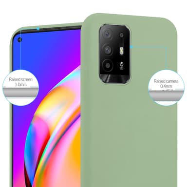 Deksel Oppo A94 5G Silikon cover (grønn)