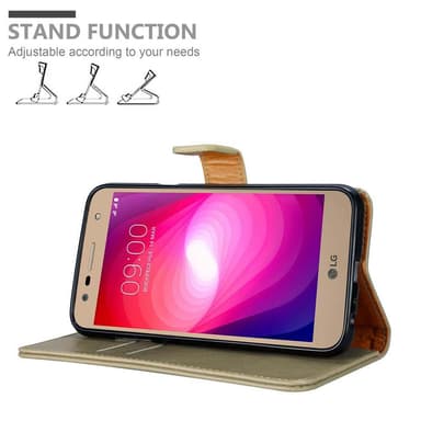 LG X POWER 2 lommebokdeksel etui (brun)