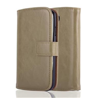 Samsung Galaxy S4 lommebokdeksel etui (brun)