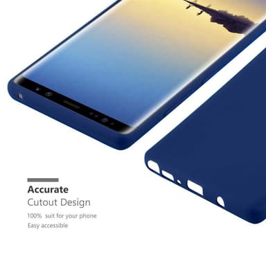 Deksel Samsung Galaxy NOTE 8 Silikon cover (blå)