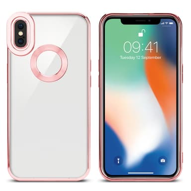 iPhone X / XS silikondeksel Krom case (gjennomsiktig)