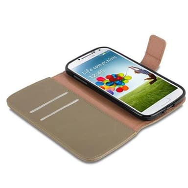 Samsung Galaxy S4 lommebokdeksel etui (brun)