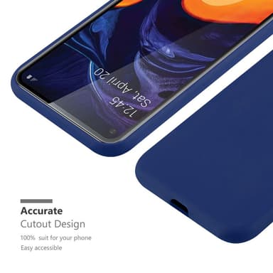 Deksel Samsung Galaxy A60 / M40 Silikon cover (blå)