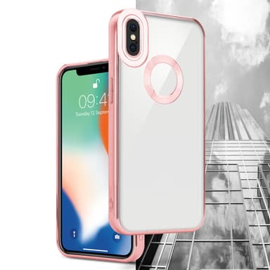 iPhone X / XS silikondeksel Krom case (gjennomsiktig)
