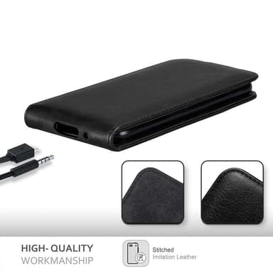 Blackberry Q10 deksel flip cover (svart)