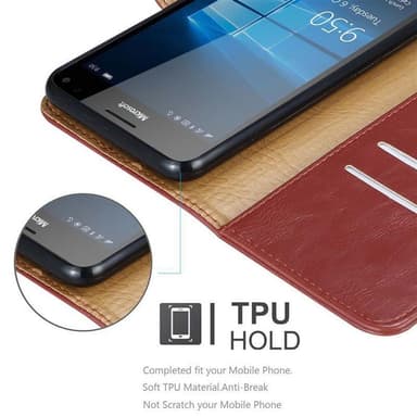 Nokia Lumia 950 XL lommebokdeksel etui (rød)