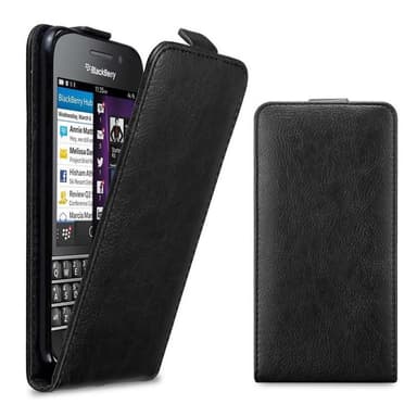 Blackberry Q10 deksel flip cover (svart)