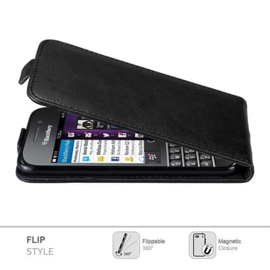 Blackberry Q10 deksel flip cover (svart)