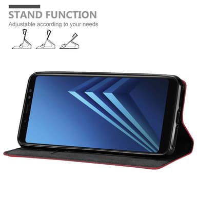 Samsung Galaxy A6 2018 lommebokdeksel case (rød)