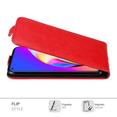 Oppo A94 5G deksel flip cover (rød)