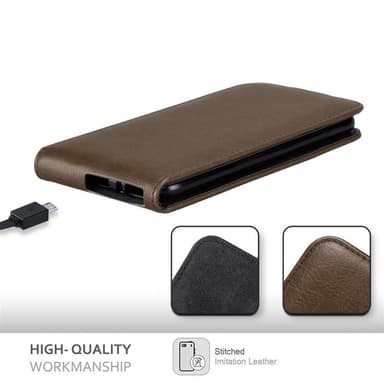 Sony Xperia XA deksel flip cover (brun)