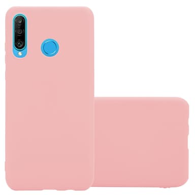Deksel Huawei P30 LITE Silikon cover (rosa)