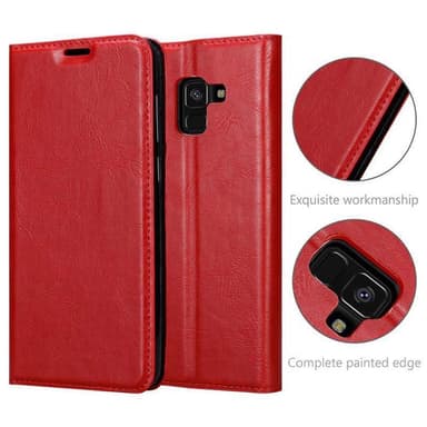 Samsung Galaxy A6 2018 lommebokdeksel case (rød)