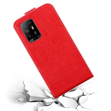 Oppo A94 5G deksel flip cover (rød)