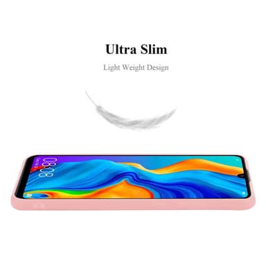 Deksel Huawei P30 LITE Silikon cover (rosa)