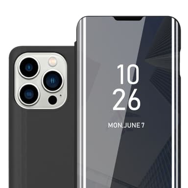 iPhone 14 PRO lommebokdeksel etui (svart)