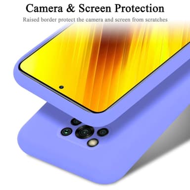 Xiaomi POCO X3 NFC silikondeksel case (Lilla)