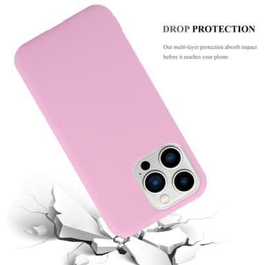 Deksel iPhone 14 PRO Silikon cover (rosa)