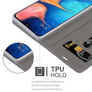 Samsung Galaxy A10e / A20e lommebokdeksel etui (grå)