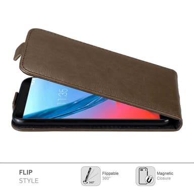 ZTE Blade V9 deksel flip cover (brun)