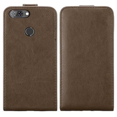 ZTE Blade V9 deksel flip cover (brun)