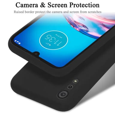 Motorola MOTO E6s 2020 silikondeksel case (Svart)