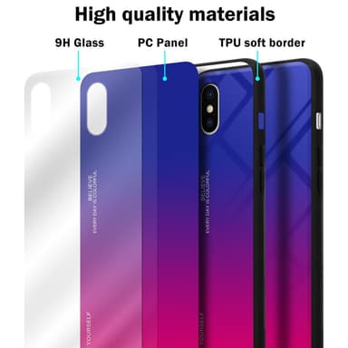 Deksel iPhone X / XS Case Cover (svart)