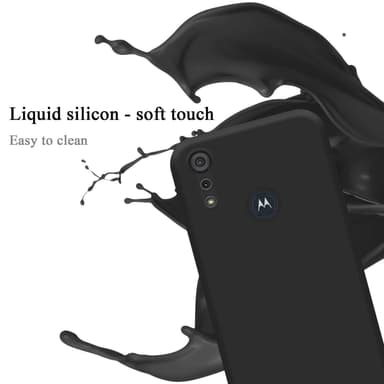 Motorola MOTO E6s 2020 silikondeksel case (Svart)