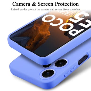 Xiaomi Poco F5 silikondeksel case (lilla)