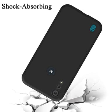 Motorola MOTO E6s 2020 silikondeksel case (Svart)
