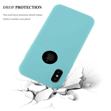 Deksel iPhone XS MAX Silikon cover (blå)