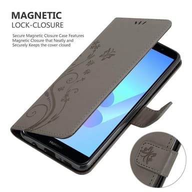 Honor 7A / Huawei Y6 PRIME 2018 lommebokdeksel Blomster