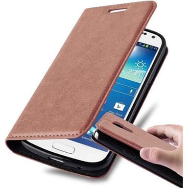 Samsung Galaxy S4 MINI lommebokdeksel case (brun)