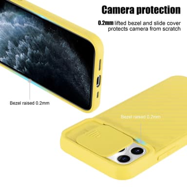 iPhone 11 PRO MAX silikondeksel case (gul)