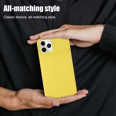 iPhone 11 PRO MAX silikondeksel case (gul)