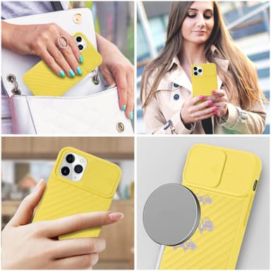 iPhone 11 PRO MAX silikondeksel case (gul)