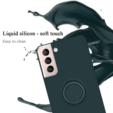 Deksel Samsung Galaxy S24 Ring Case (Grønn)