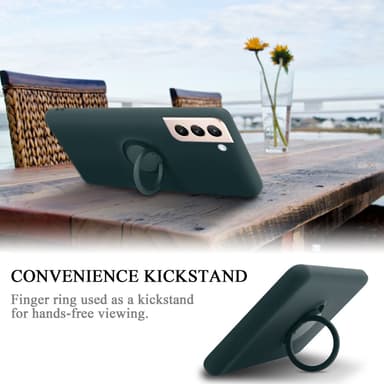 Deksel Samsung Galaxy S24 Ring Case (Grønn)